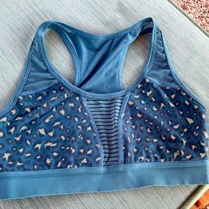 Bomber bra with leopard print